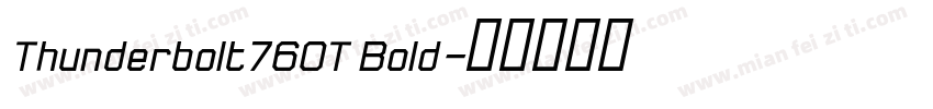 Thunderbolt76OT Bold字体转换